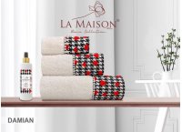 Подарочный набор полотенец La Maison с парфюмом - Damian (Turkey), 3 штуки